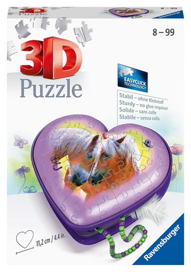 Puzzle 3D Srdce koně/54 dílků