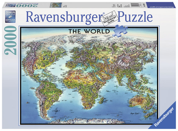 Puzzle Mapa světa/2000 dílků