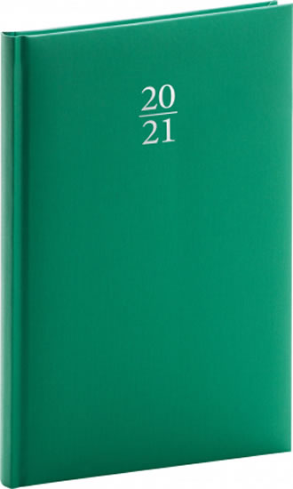 Diář 2021: Capys - zelený - týdenní,  15 × 21 cm