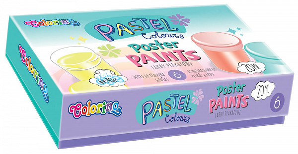 Pastel - temperové barvy 6 barev