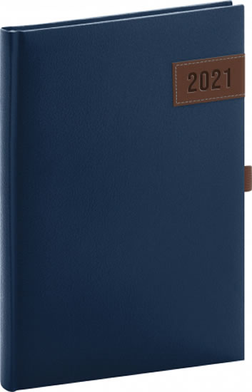 Diář 2021: Tarbes - modrý - denní, 15 × 21 cm
