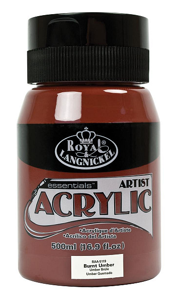 Royal & Langnickel Akrylová barva 500ml BURNT UMBER