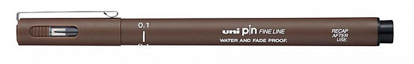 UNI voděodolný liner - sépie 0,1 mm