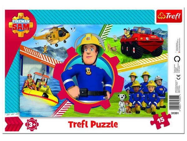 Trefl Puzzle Požárník Sam / 15 dílků