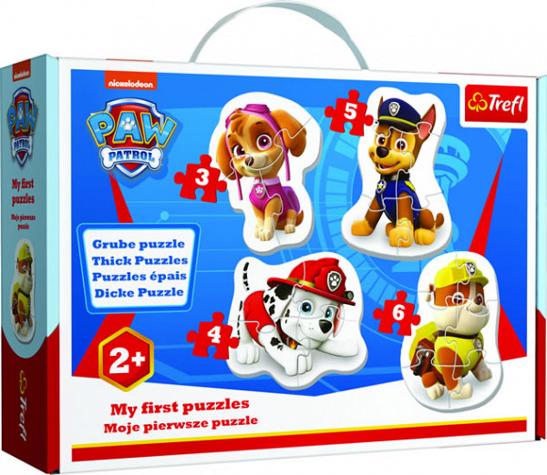 Trefl Puzzle Tlapková patrola 4v1 (3,4,5,6 dílků) Baby