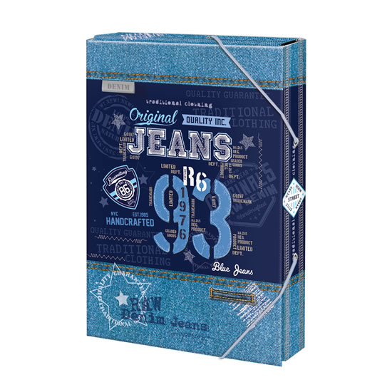 Box na sešity A4 Blue jeans