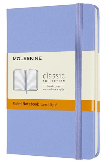 Moleskine Zápisník modrý světle S, linkovaný, tvrdý