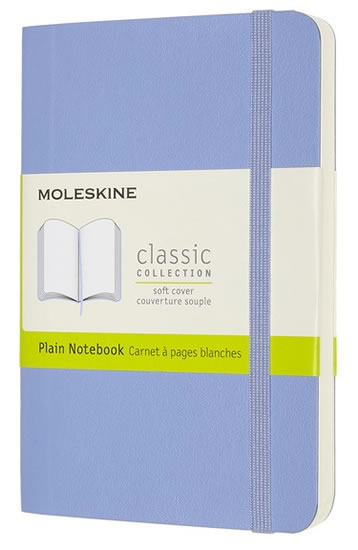 Moleskine Zápisník modrý světle S, čistý, měkký