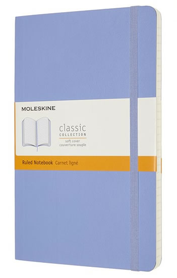 Moleskine Zápisník světle modrý L, měkký linkovaný