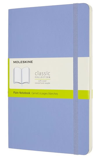 Moleskine Zápisník světle modrý L, měkký čistý