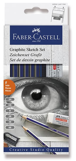 Faber - Castell Grafitové tužky Goldfaber sada 8 ks
