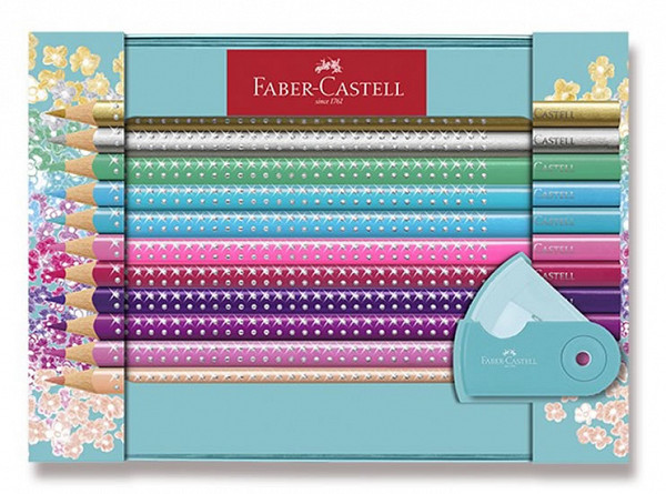 Faber - Castell Pastelky SPARKLE 20 ks + ořezávátko