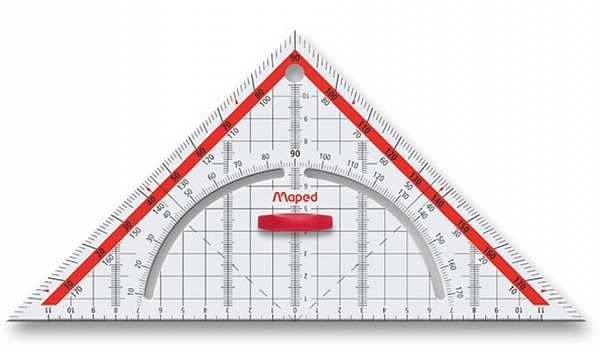 Maped - Trojúhelník Technic 26 cm s úhloměrem