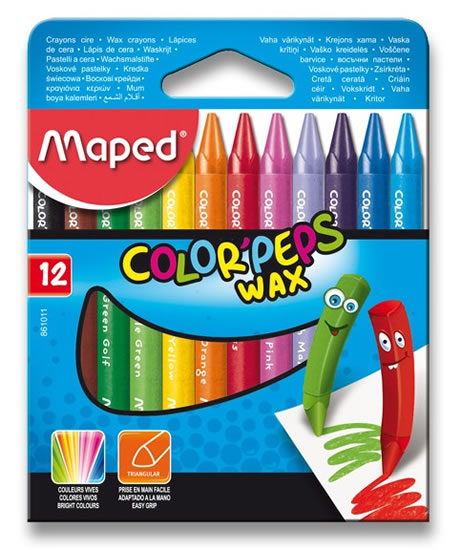 Maped - Voskové pastelky Wax 12 ks