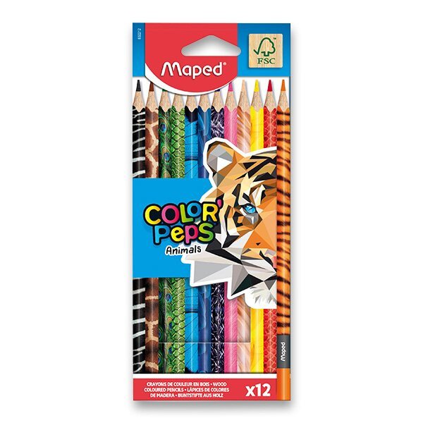 Maped - Pastelky Color´Peps Animals 12 ks
