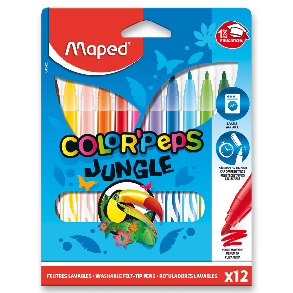 Maped - Fixy Color´Peps Jungle 12 barev
