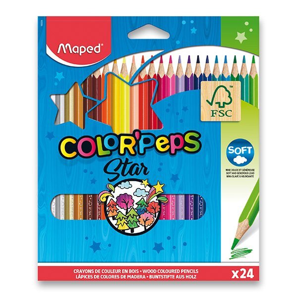 Maped - Pastelky trojhranné Color´ Peps 24 ks