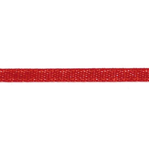 Saténová stuha červená 3 mm x 10 m