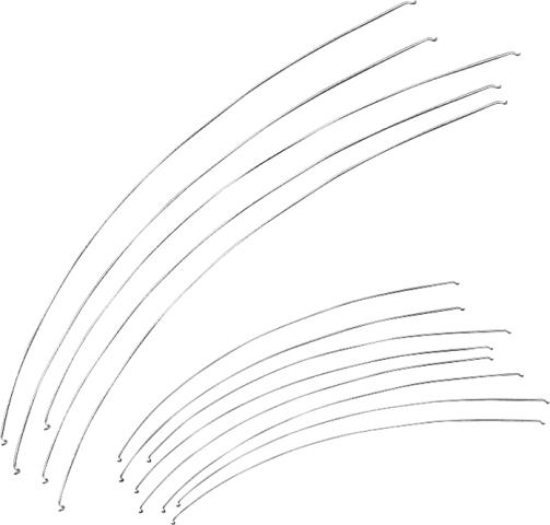 Ohebné drátky 18 ks / 15cm - 25 cm