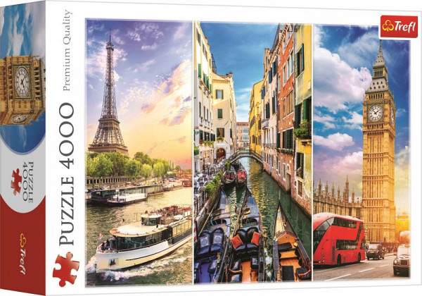 Puzzle: Výlet po Evropě 4000 dílků