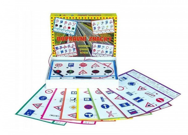 Dopravní značky - společenská hra, na baterie