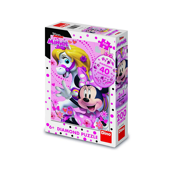 Puzzle Minnie Mouse diamant 200 dílků