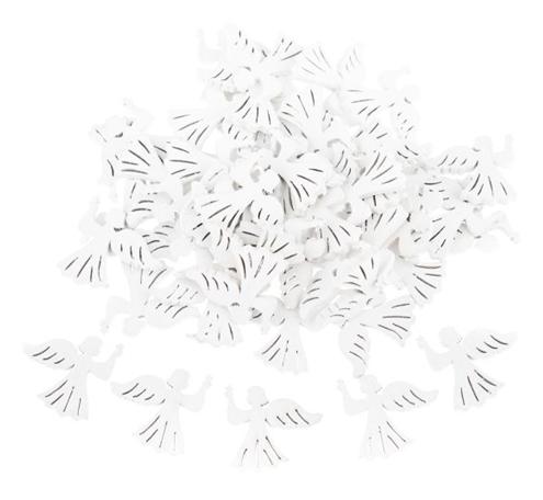 Dřevěný anděl - bílý 50 ks