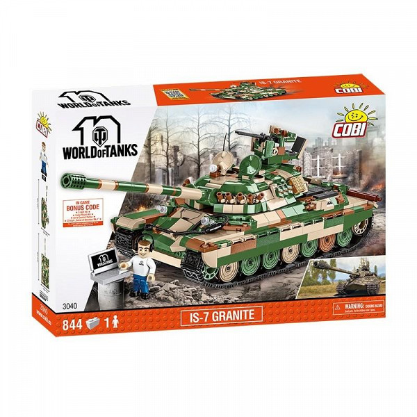 Stavebnice COBI WOT IS-7 Granite, 844 k, 1 f