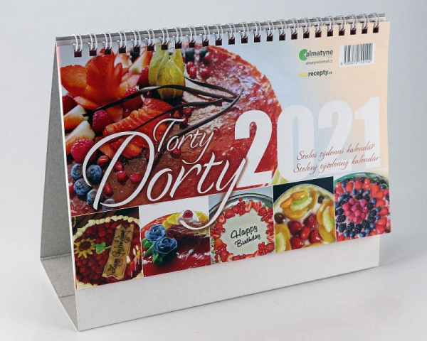 Kalendář 2021 Dorty - stolní