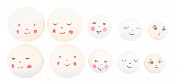 Hlavičky z buničiny - mix velikostí 18-32 mm (10 ks)