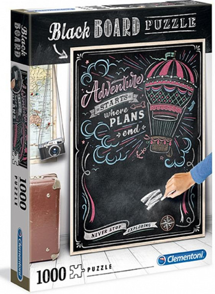Clementoni Puzzle Black Board Cestování / 1000 dílků