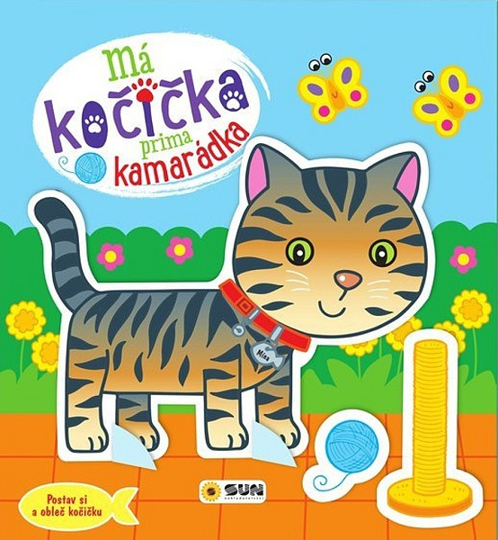Má kočička prima kamarádka - Postav si a obleč kočičku
