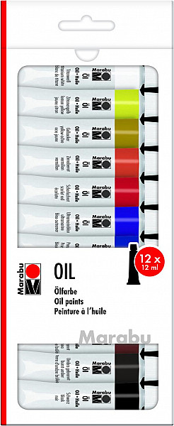 Marabu olejové barvy 12 x 12 ml