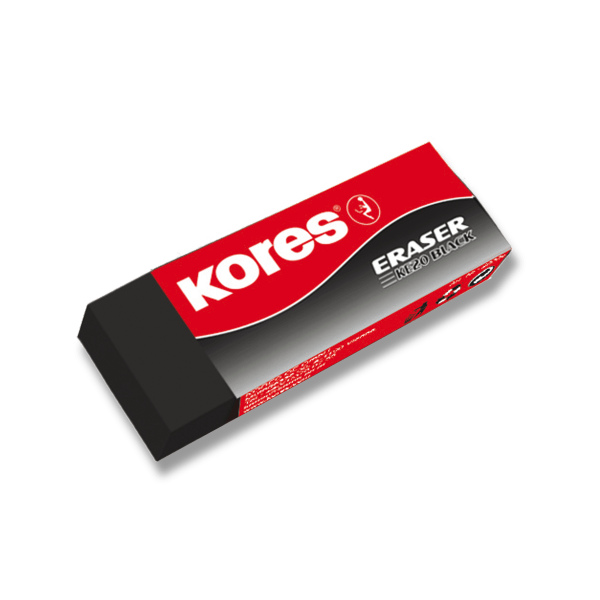 Pryž Kores Eraser Black 20 na tužku