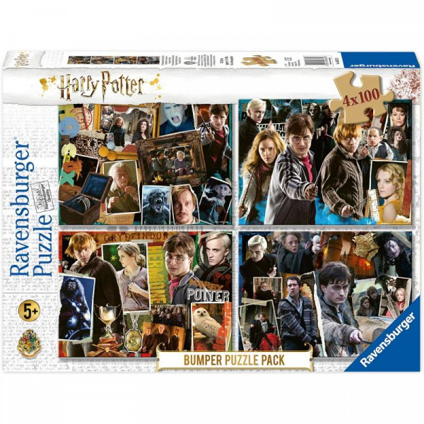 Ravensburger Puzzle Harry Potter set 4x100 dílků (Bumper Puzzle Pack)