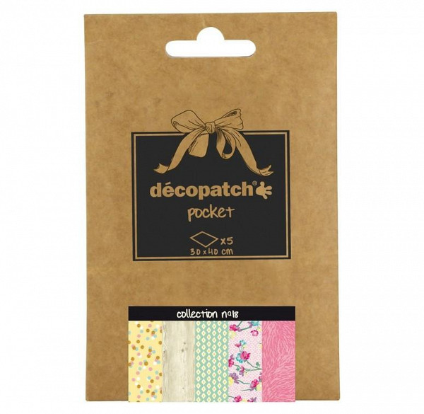 DECOPATCH papír sada č. 18 (5 ks)