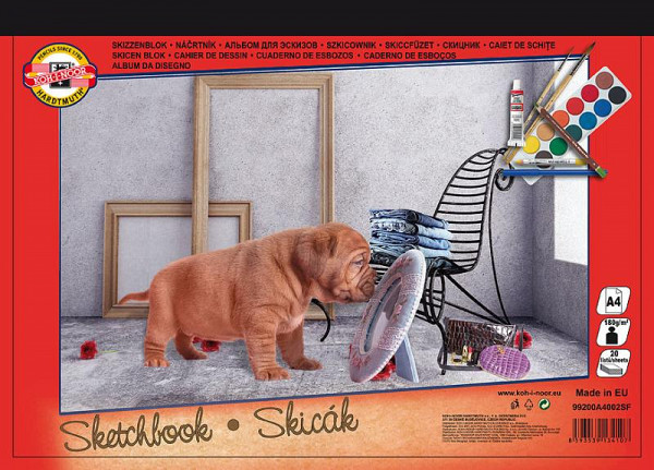 Koh-i-noor skicák A4/180g 20 listů motiv Plyšáci
