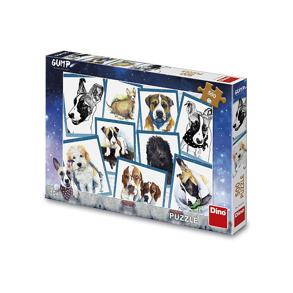 Pes Gump a kamarádi 500 dílků