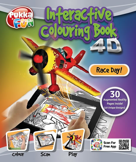 Pukka Fun Interaktivní omalovánky - Závodní den