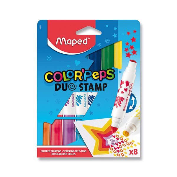 Maped - Fixy Color´Peps Duo Stamp oboustranné 8 ks