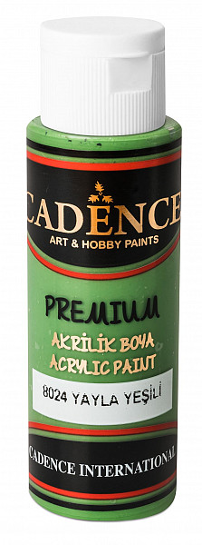 Cadence Premium akrylová barva - zelená 70 ml