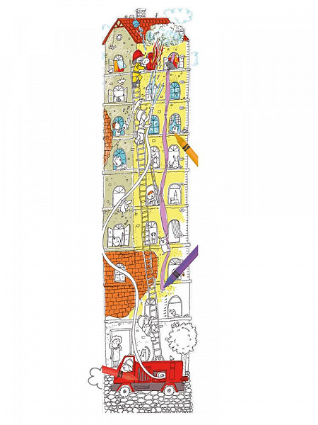 Monumi Omalovánky veselý metr - Hasiči 160 x 40 cm