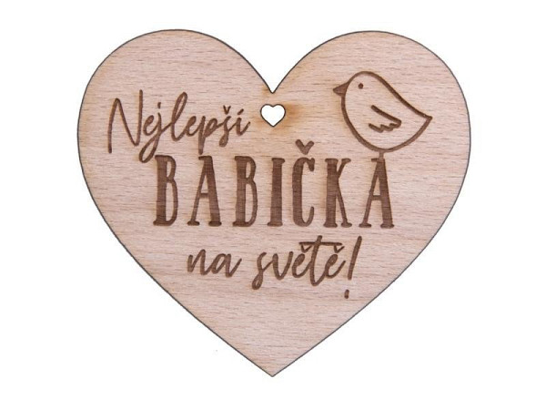 Dřevěné srdíčko 
