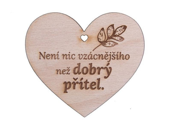 Dřevěné srdíčko 