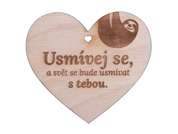 Dřevěné srdíčko 