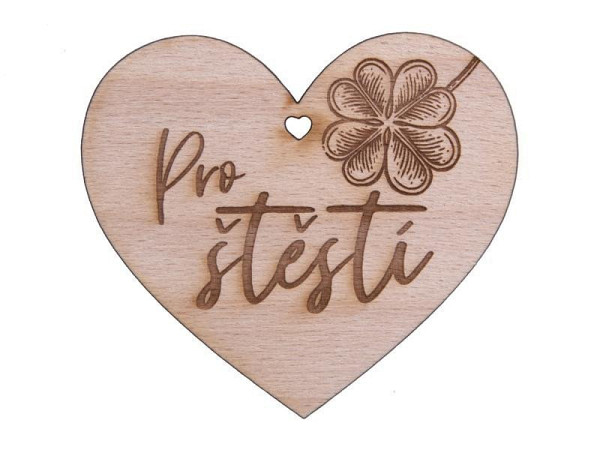 Dřevěné srdíčko 