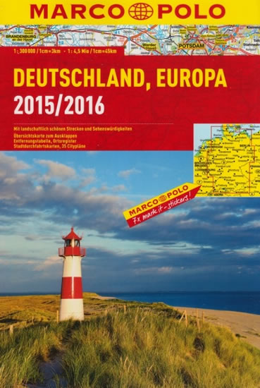 Německo, Evropa/atlas-spirála 15/16  1:300T MD