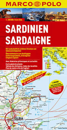 Itálie č. 15-Sardnien/mapa 1:200T MD