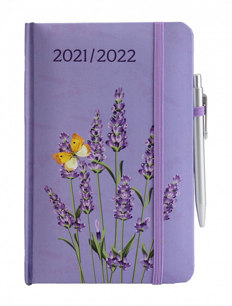 Diář 18 měsíční Levandule - 18 měsíční diáře 2021-2022