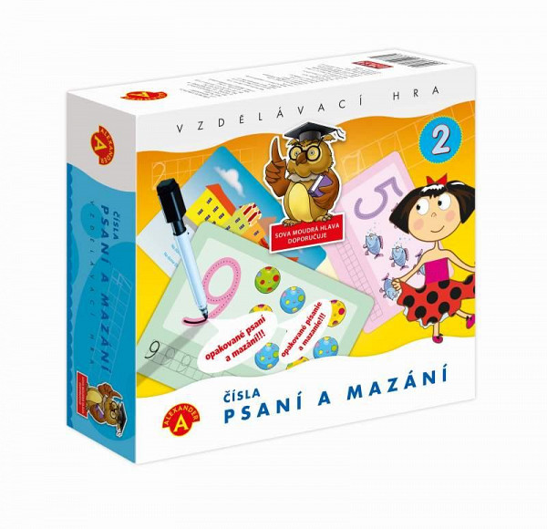 Psaní a mazání 2 - ČÍSLA